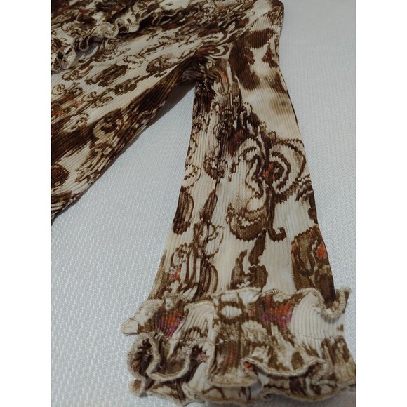 Sioni Blouse for Women Size XL Long sleeves crinkle Top stretch - Picture 8 of 11